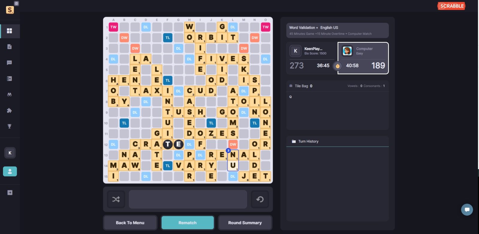 Scrabble. The beautiful game.