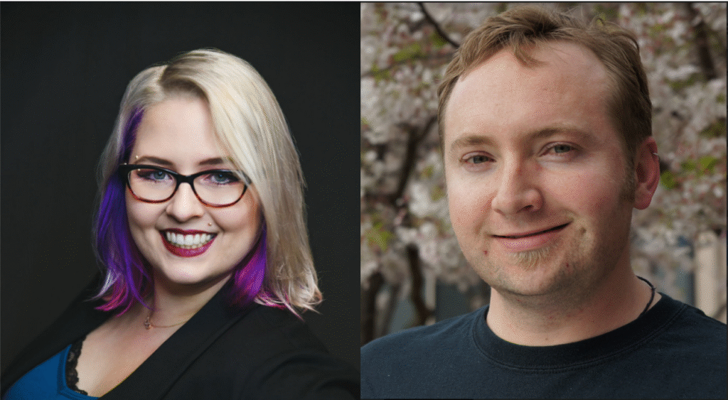 Katie Kaitchuck (left) is GaymerX's new executive director and Cade Peterson (right) is the new CEO of MidBoss.