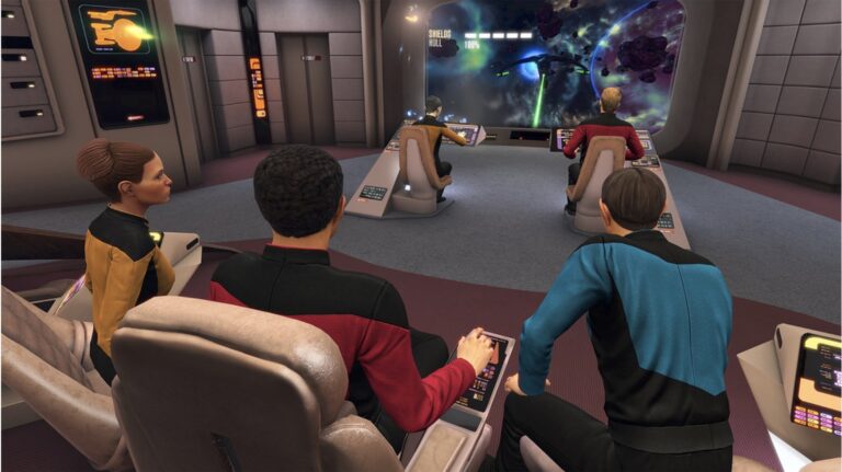 Star Trek: Bridge Crew gets a full reworking with Next Generation aesthetics, crew members, and opponents.