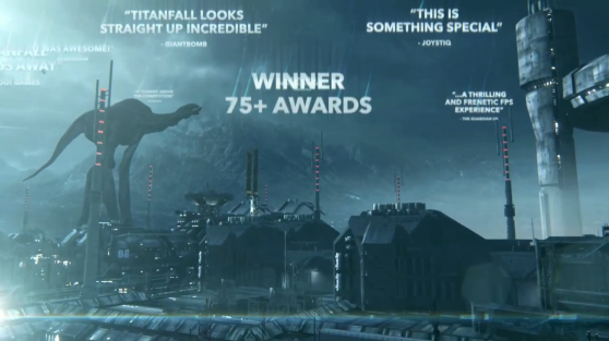 That shadowy giant is a leviathan from Titanfall's Boneyard map.
