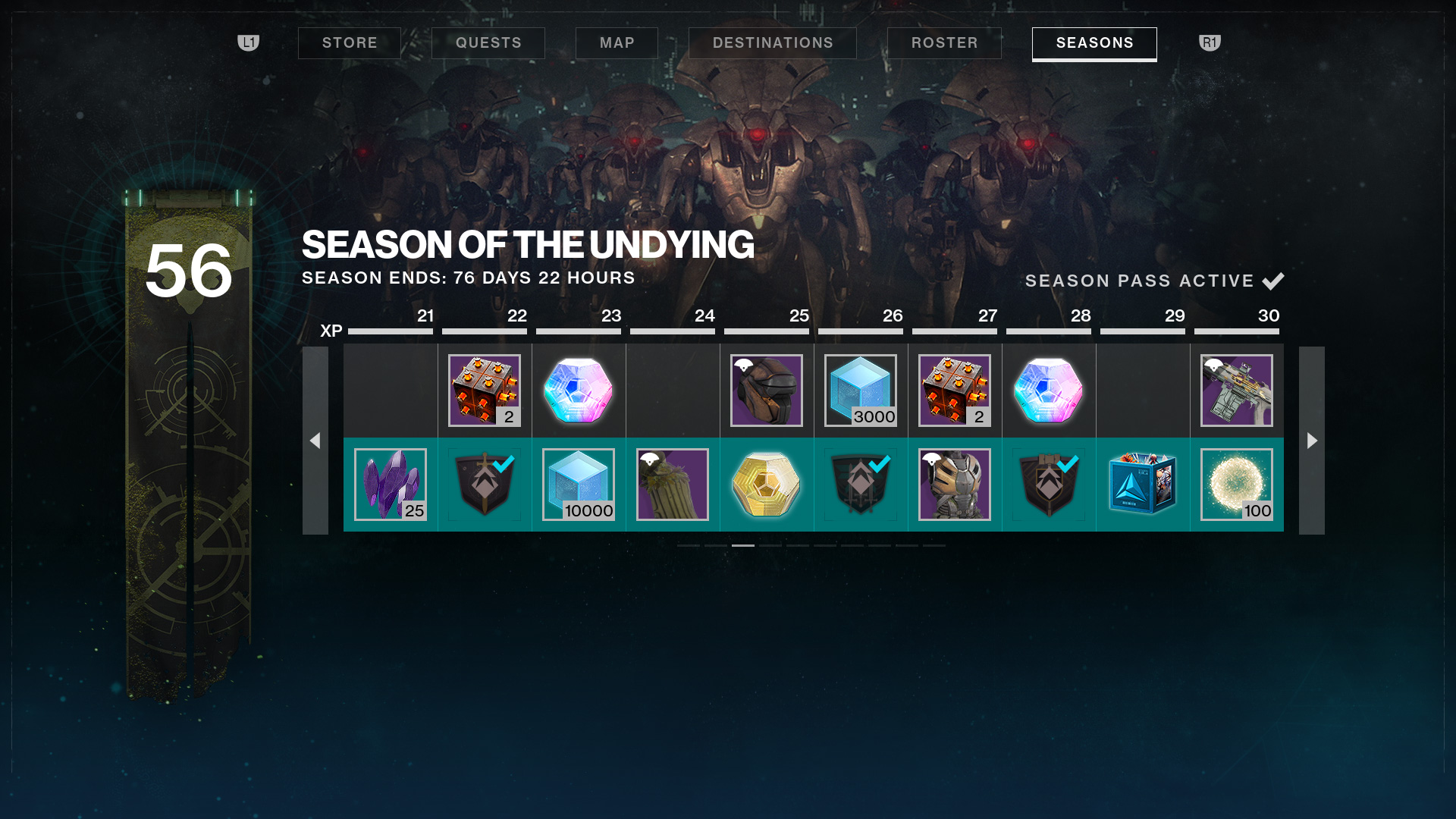 Season of the Undying for Destiny 2.