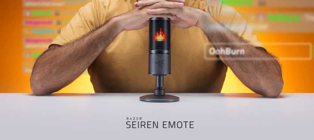 Razer's Seiren Emote USB microphone.