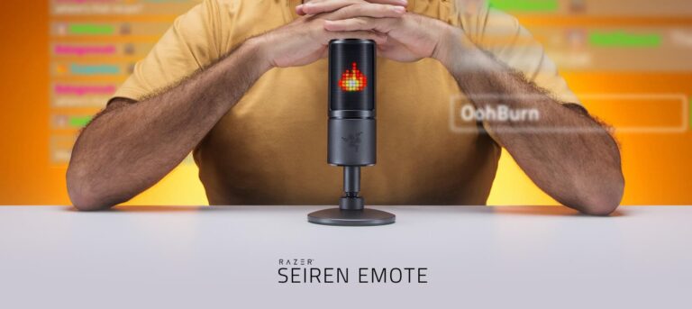 Razer's Seiren Emote USB microphone.