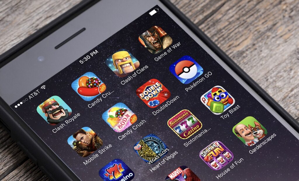 The hot mobile games