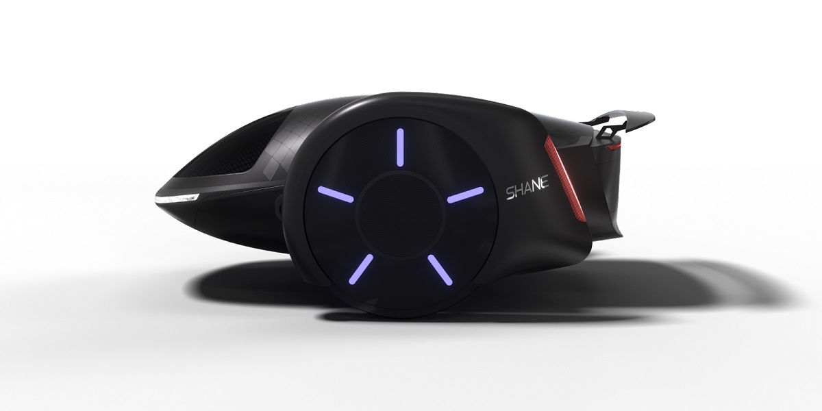 Shane Chen has invented a two-wheeled electric car.