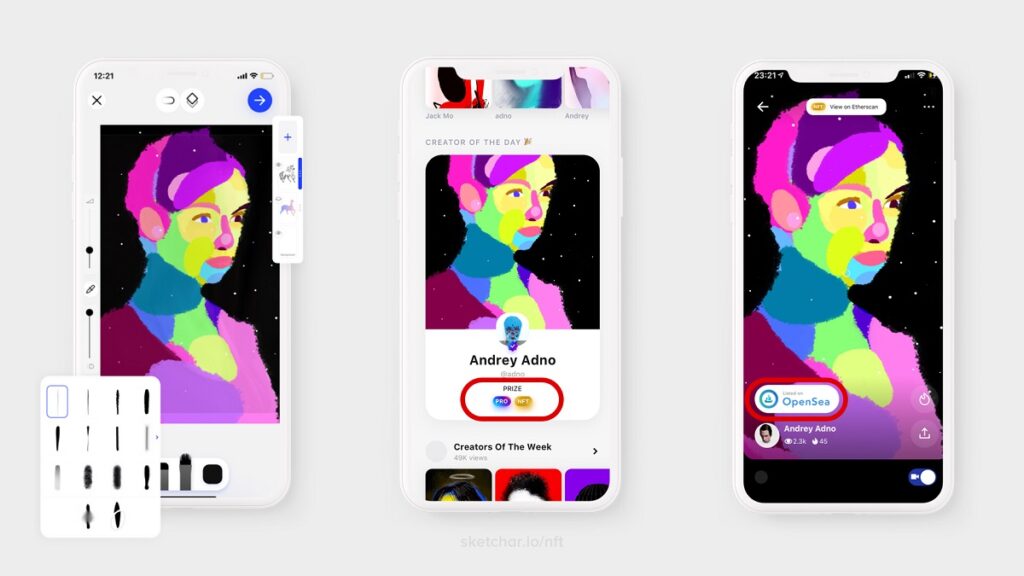 SketchAR will let artists create NFTs.