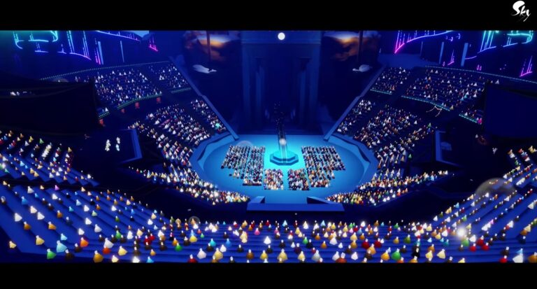 Sky can fit 4,000 people in a stadium for a virtual concert.