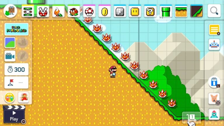 Super Mario Marker 2 introduces slopes!