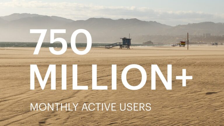 Snapchat has 750 million monthly active users.
