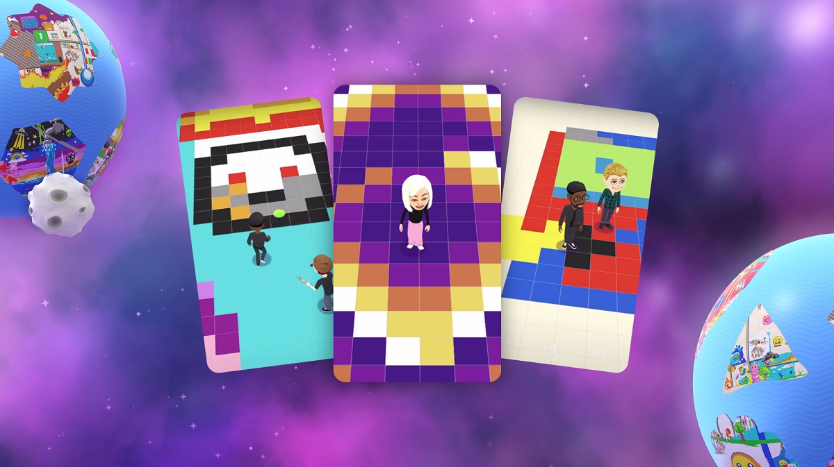 Snap Games is launching Bitmoji Paint, where lots of people can contribute to the same images.