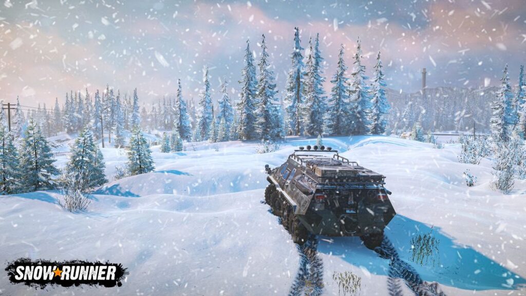 SnowRunner review-in-progress — Thrilling vehicular action at 3 mph