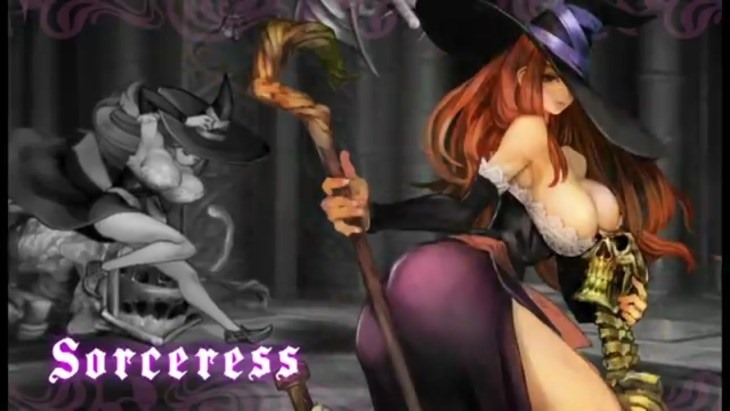 A hyper-sexual portrayal of a woman in Dragon's Crown.