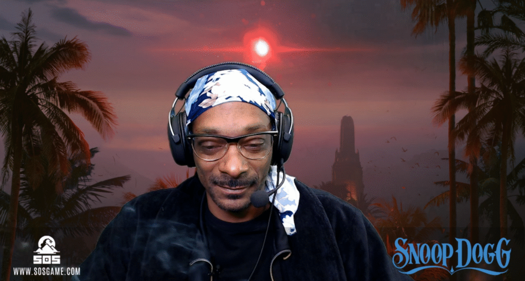 Snoop Dogg endorses SOS survival game and smokes blunts on Twitch