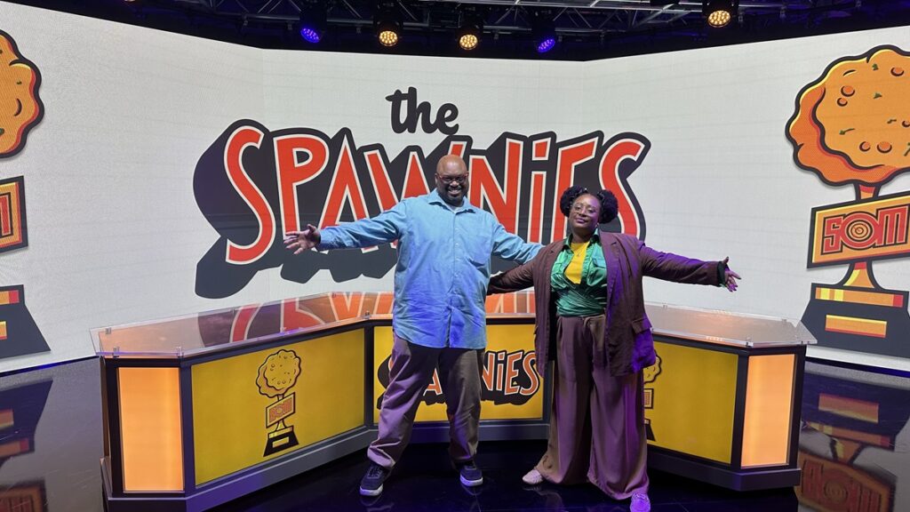 Kahlief Adams and Riana are hosting the Spawnies.