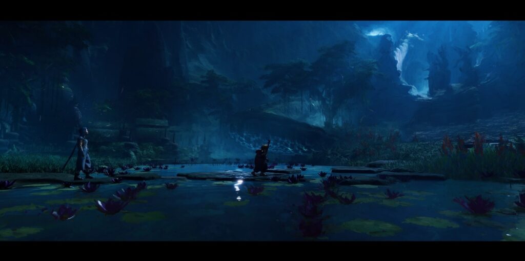 A test scene for Century Goddess, an upcoming film from Spire Animation Studios. In this test sequence, characters Tara and Durga trek toward the temple of the goddesses.
