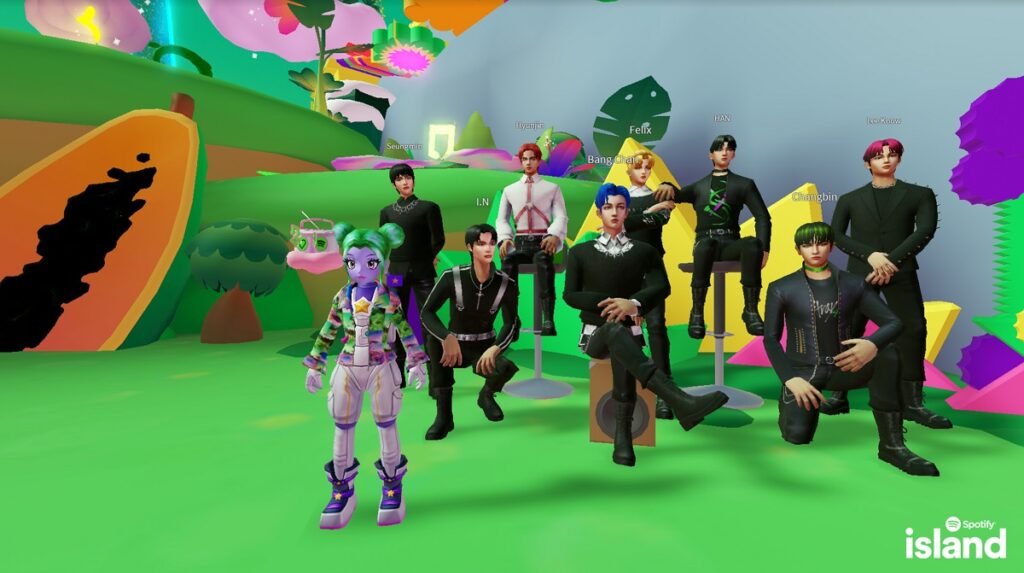 Spotify Island's Wrapped has an experience with 12 artists.