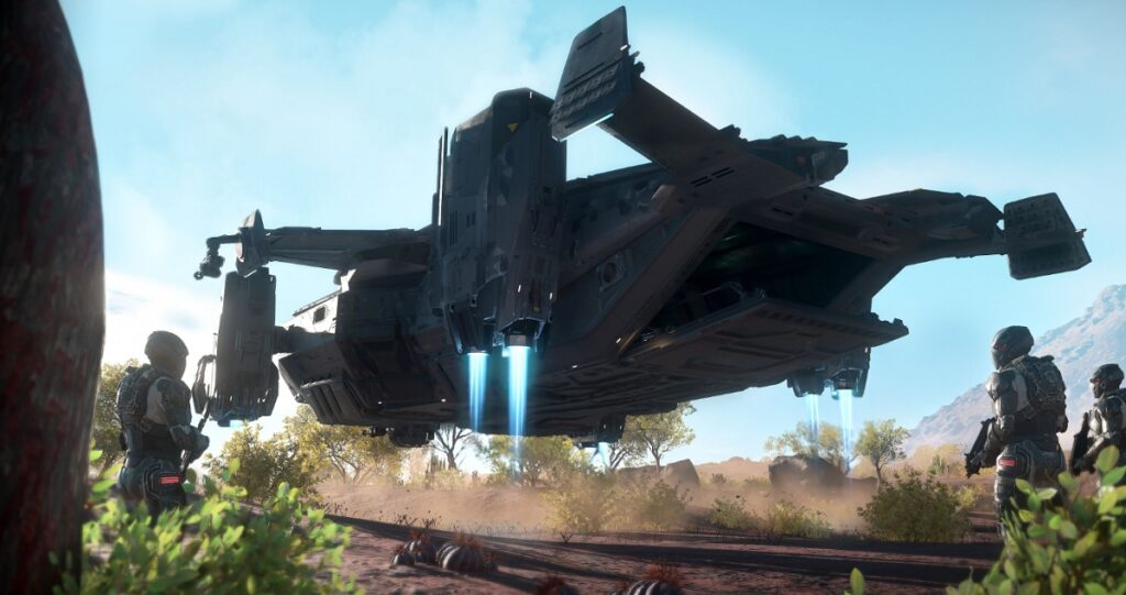 Hover ships are a feature of Star Citizen alpha 3.6.