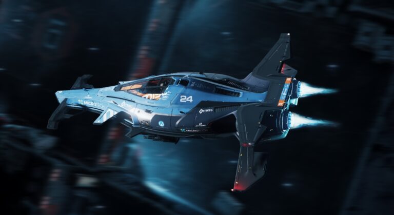 A Razor ship in Star Citizen.