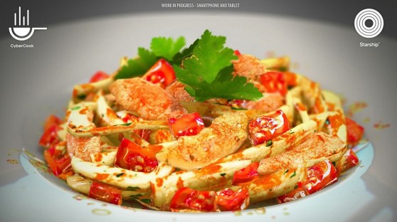 Starship's virtual food will look like the real thing.