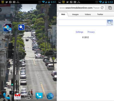 StartApp's search app