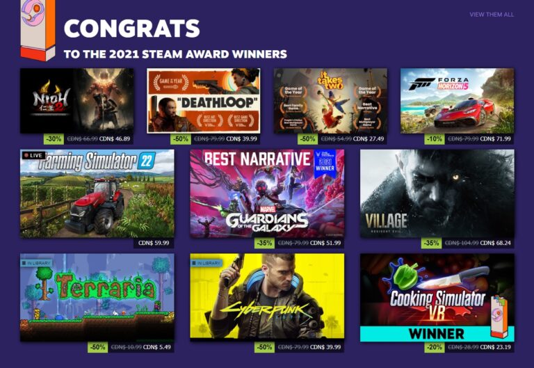 The 2021 Steam Awards as decided by you