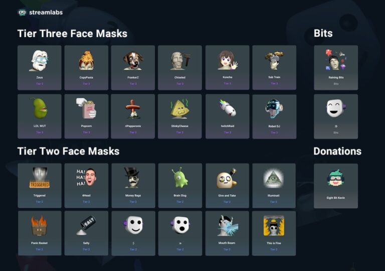 You can now wear face masks as a streamer on Twitch, thanks to Streamlabs.