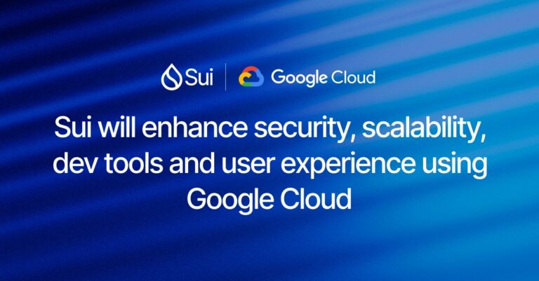Sui and Google Cloud have teamed up.
