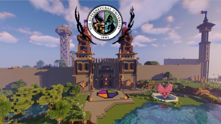 The Supernatural University campus in The Sandbox.