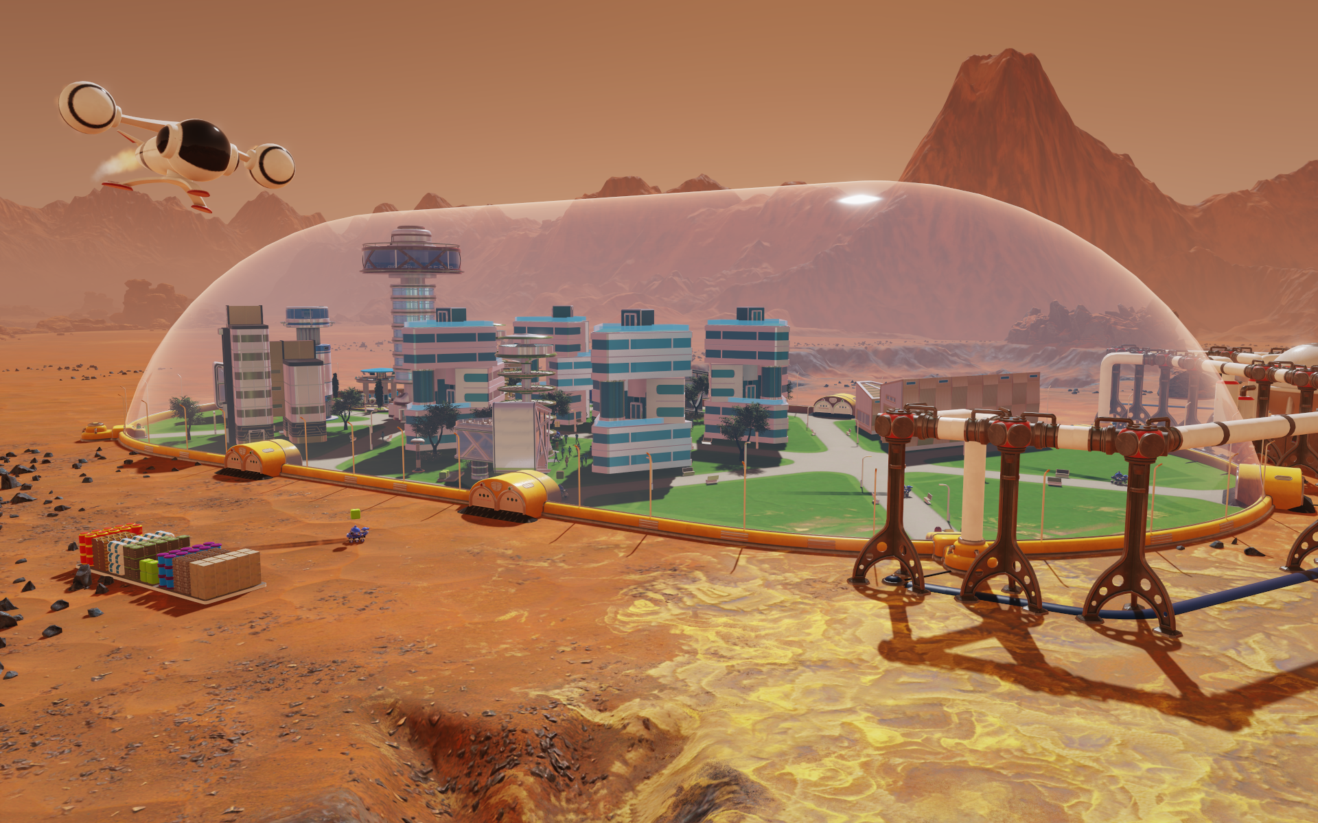 Surviving Mars in action.
