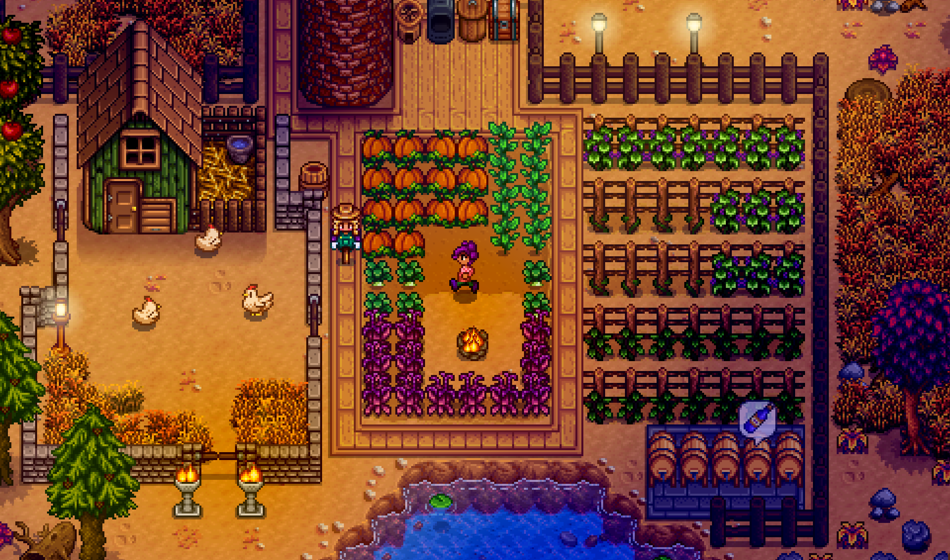 Stardew Valley enables you to play with friends.