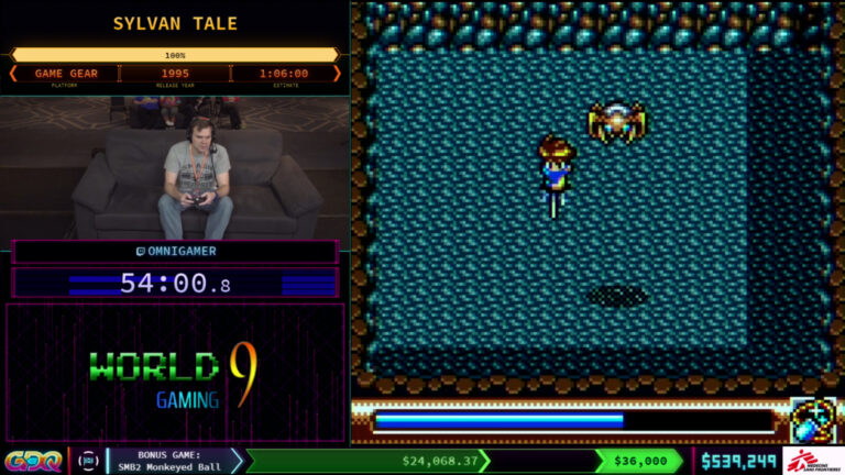 Playing games fast for charity.