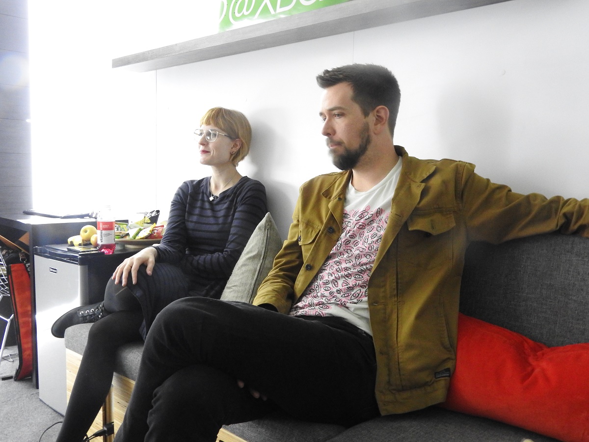 Fullbright Company cofounders Karla Zimonja and Steve Gaynor. They are working on Tacoma.
