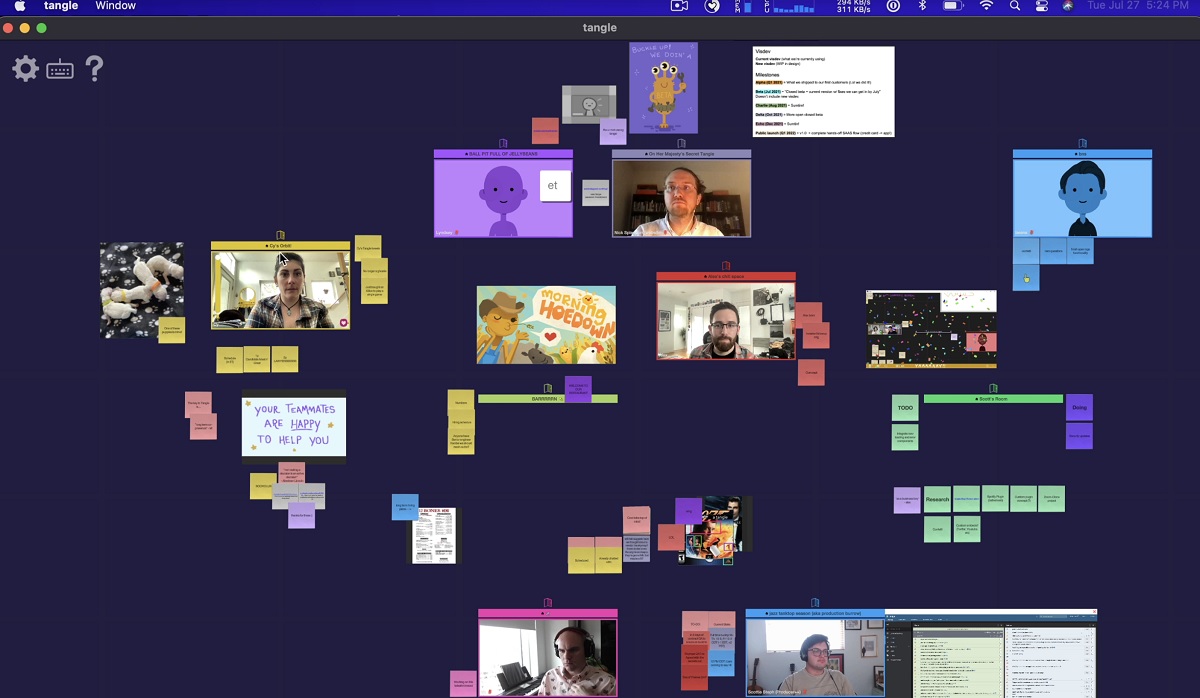 Tangle is a new way to work remotely.