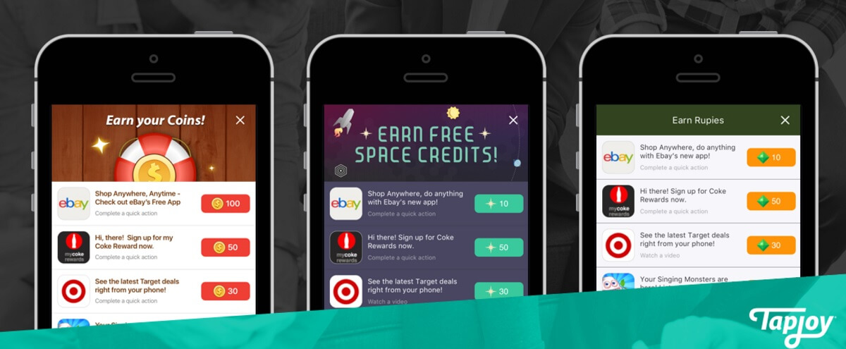 Tapjoy's Offerwall in 2017.