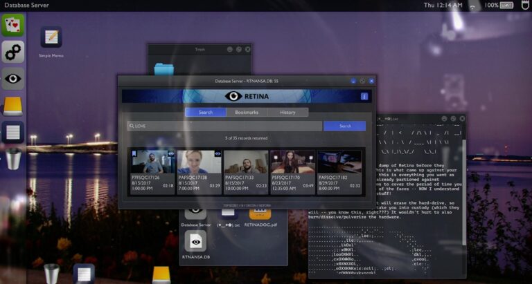 The user interface for Telling Lies. Can you dig out the truth?