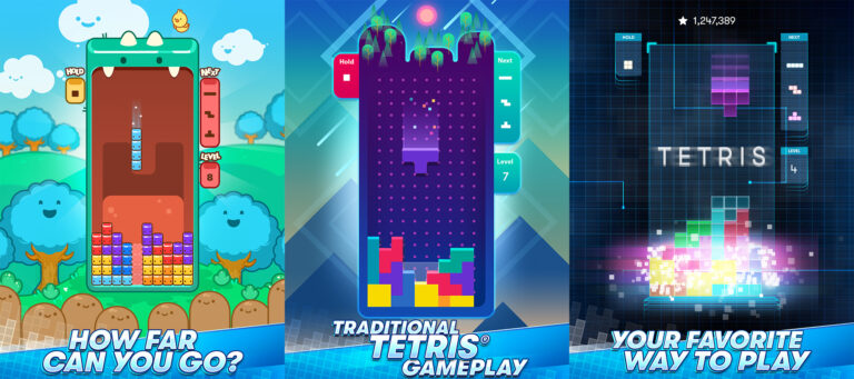 Tetris on mobile.