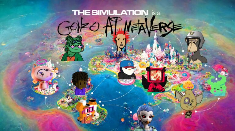 The Simulation is a gonzo AI metaverse.