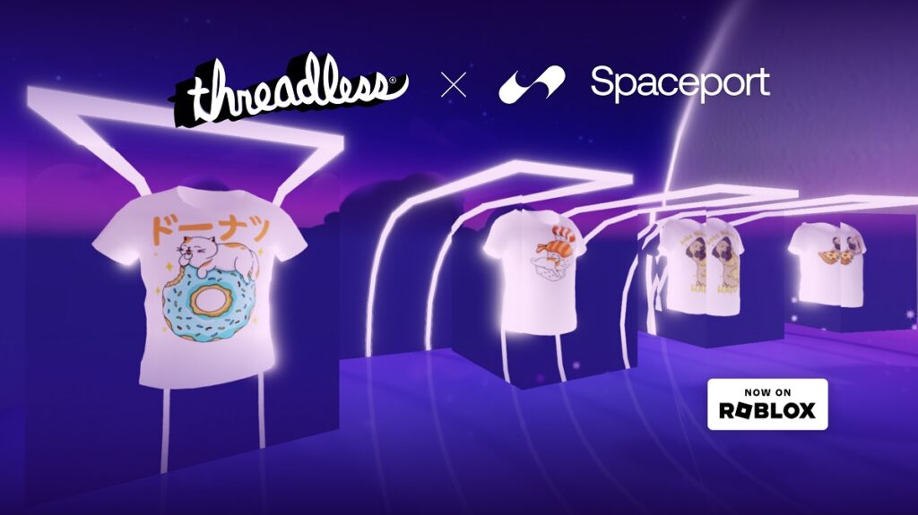 Spaceport launches Threadless digital apparel on Roblox Marketplace