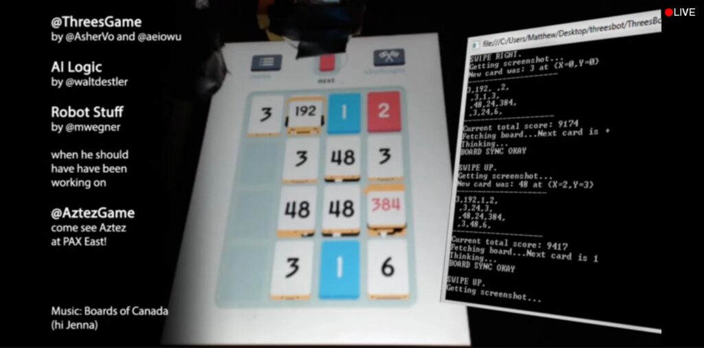 This robot is better at Threes than you are