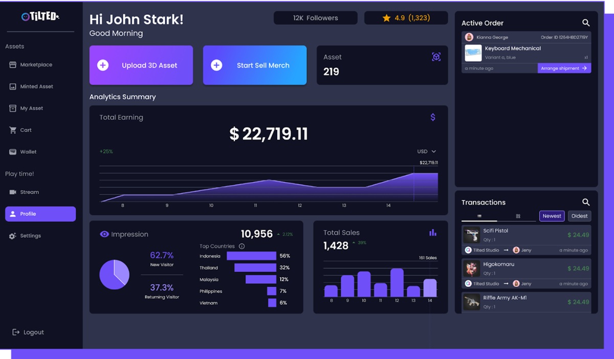 Tilted is a new social media platform.
