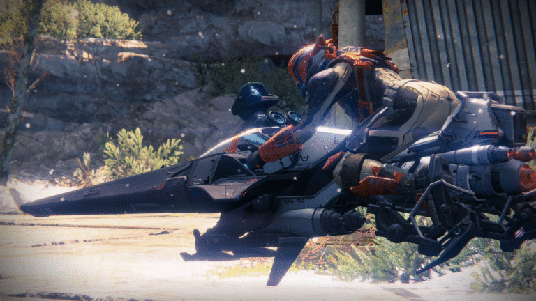 Destiny Cosmodrome Sparrow rider