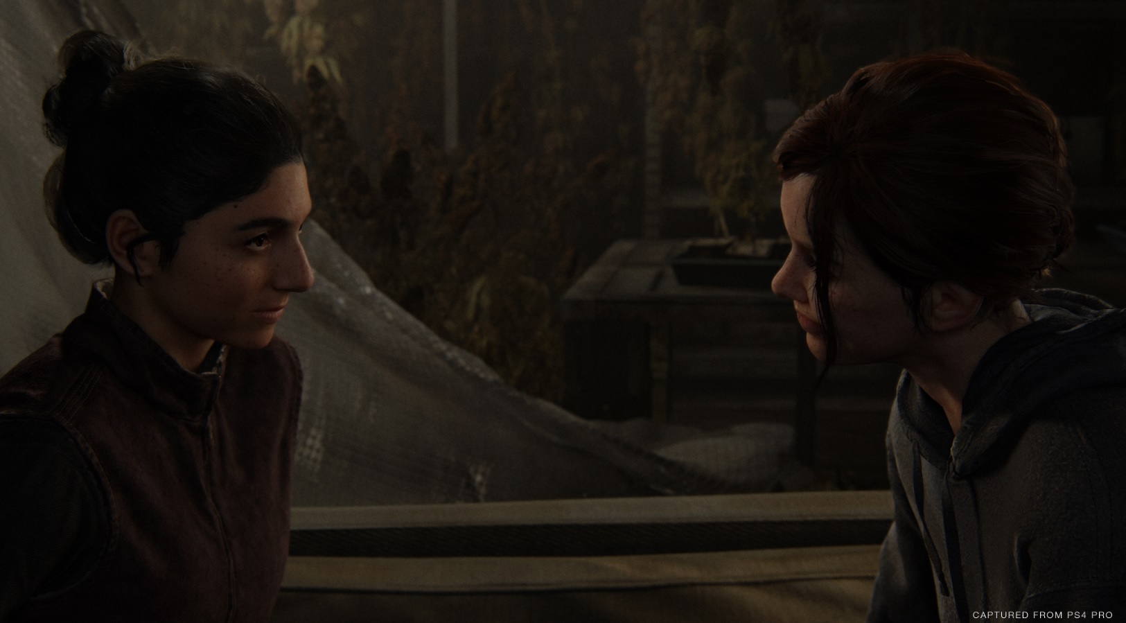 Dina and Ellie in The Last of Us Part II.
