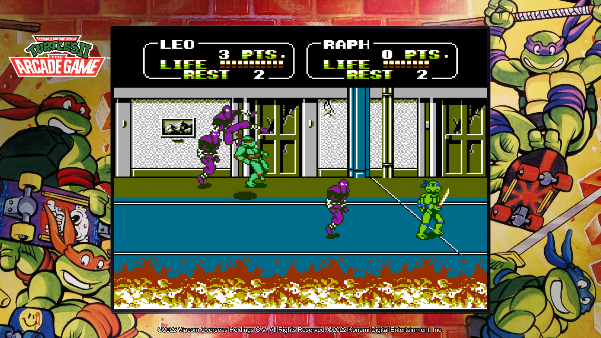 Teenage Mutant Ninja Turtles II: The Arcade Game.