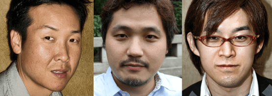 From left to right: Tom Lee, Yohei Shimbori, and Yosuke Hayashi of Team Ninja