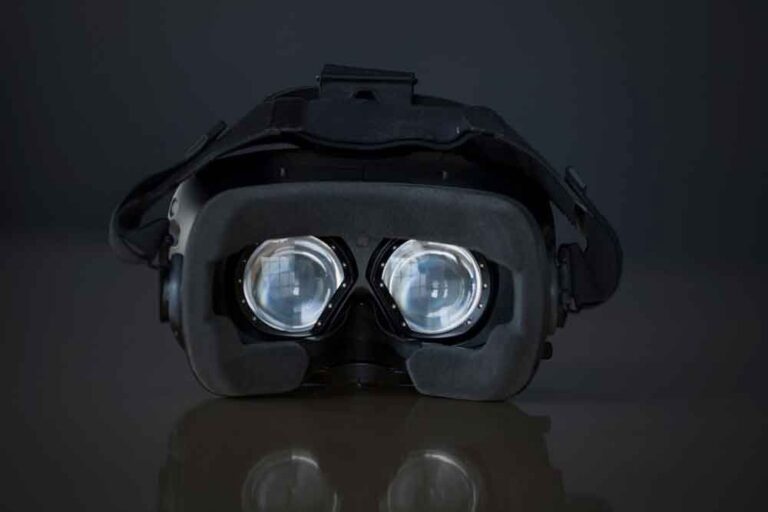 An eye-tracking headset.