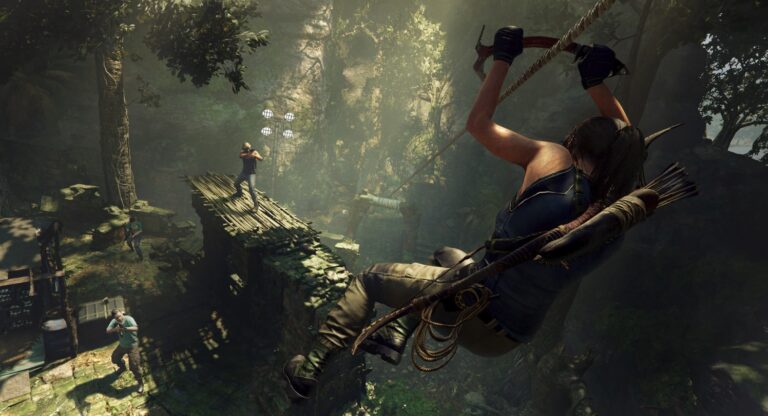 Lara Croft has to swim and fight underwater in Shadow of the Tomb Raider.