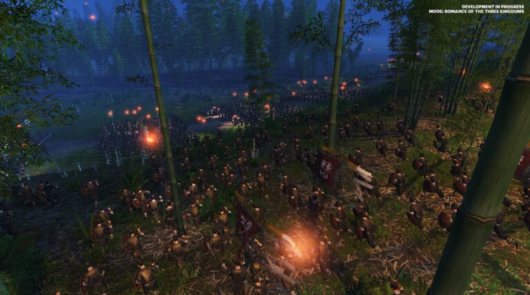 Night combat in Total War: Three Kingdoms.