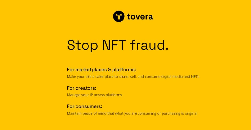 Tovera is trying to stop NFT fraud.
