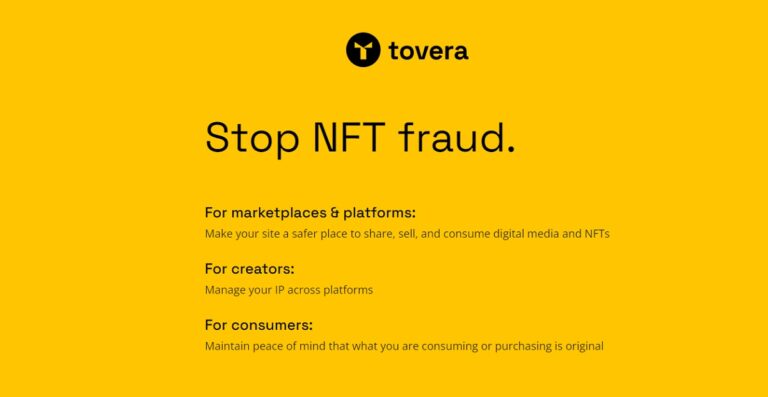 Tovera is trying to stop NFT fraud.