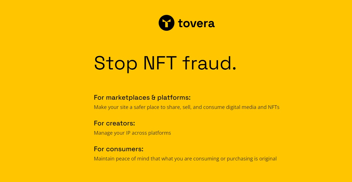 Tovera is trying to stop NFT fraud.